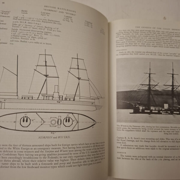 British Battleships: Warrior 1860 To Vanguard 1950 – Oscar Parkes secondhand book