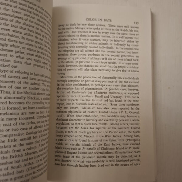 Bats: Biology, Behavior And Folklore – Glover Morrill Allen secondhand book