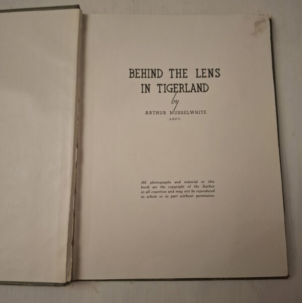 20251211_212015 Behind The Lens In Tigerland – Arthur Musselwhite secondhand book