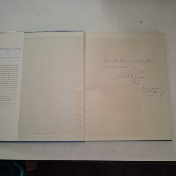 Frederick I’ons, Artist – Redgrave, Bradlow secondhand book