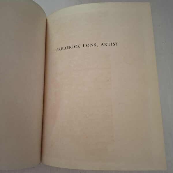 Frederick I’ons, Artist – Redgrave, Bradlow secondhand book