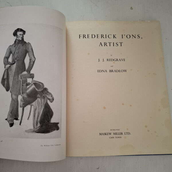 Frederick I’ons, Artist – Redgrave, Bradlow secondhand book