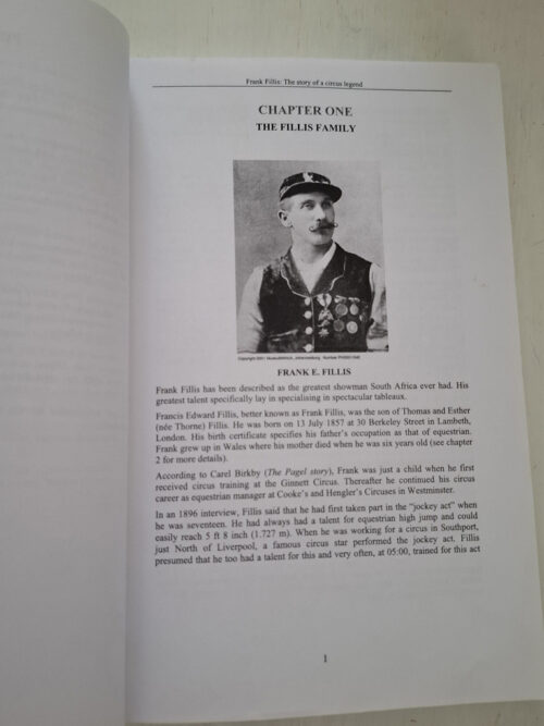 Frank Fillis: The Story Of A Circus Legend – Floris Van Der Merwe secondhand book