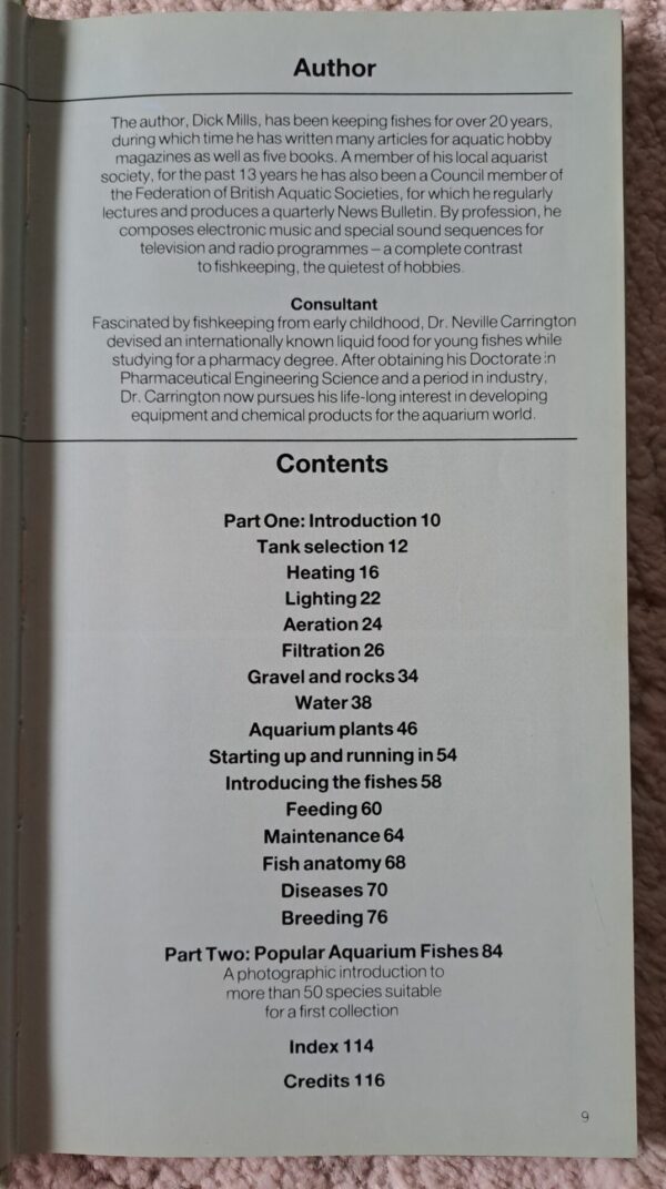 20260101_170600 A Fishkeeper’s Guide To The Tropical Aquarium – Dick Mills secondhand book