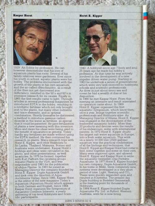 The Optimum Aquarium – Kaspar Horst & Horst E. Kipper secondhand book