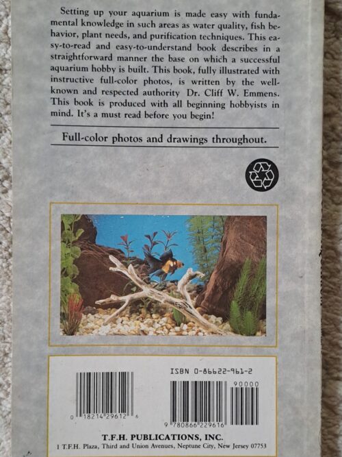 A Step By Step Book About Setting Up An Aquarium – Cliff W. Emmens secondhand book