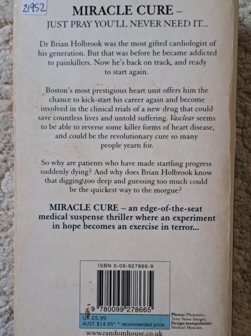 Miracle Cure – Michael Palmer secondhand book