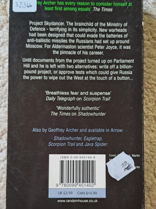 Sky Dancer – Geoffrey Archer secondhand book