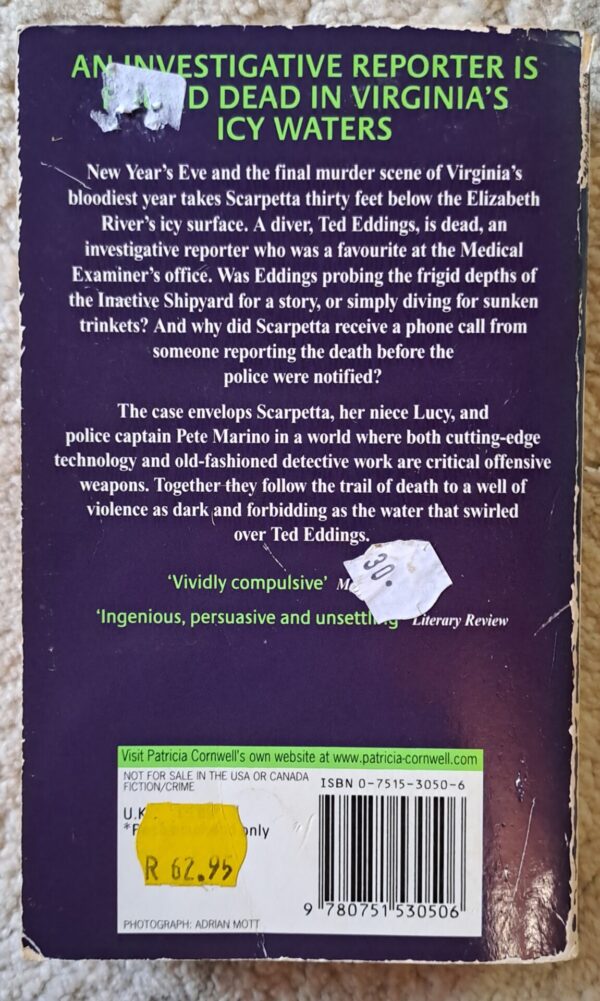 Cause Of Death – Patricia Cornwell secondhand book