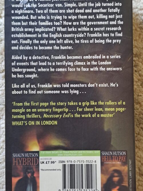 Necessary Evil – Shaun Hutson secondhand book