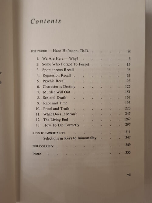 Reincarnation Key To Immortality – Marcia Moore, Mark Douglas secondhand book