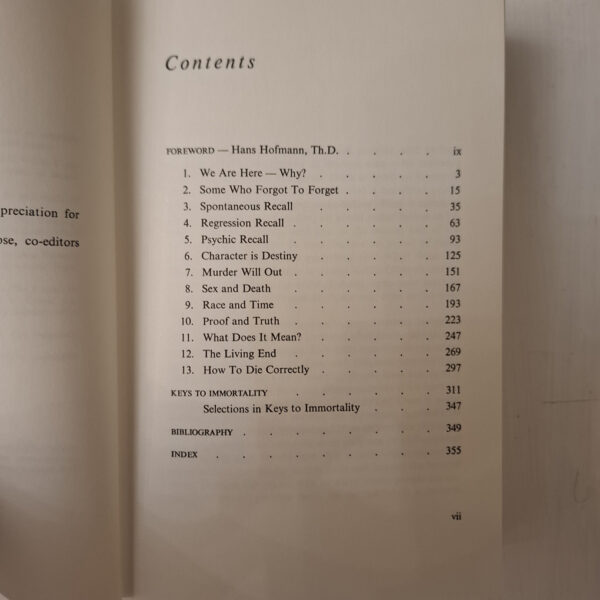 Reincarnation Key To Immortality – Marcia Moore, Mark Douglas secondhand book