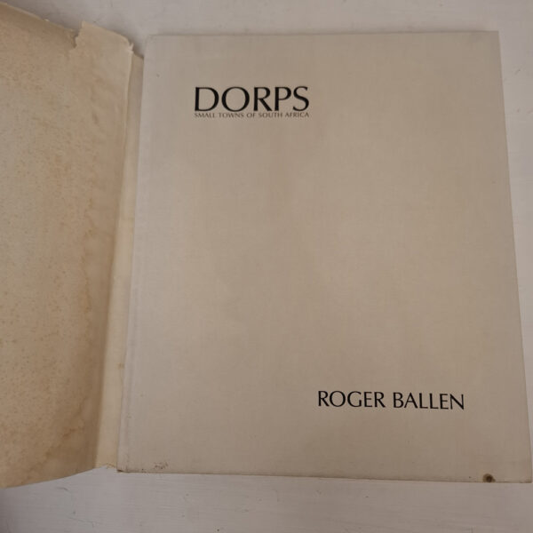 Dorps: Small Towns Of South Africa – Roger Ballen secondhand book