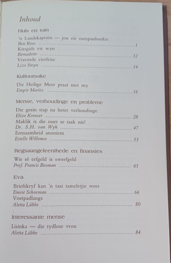 Vrou haar eie wereld: Kopergety secondhand book