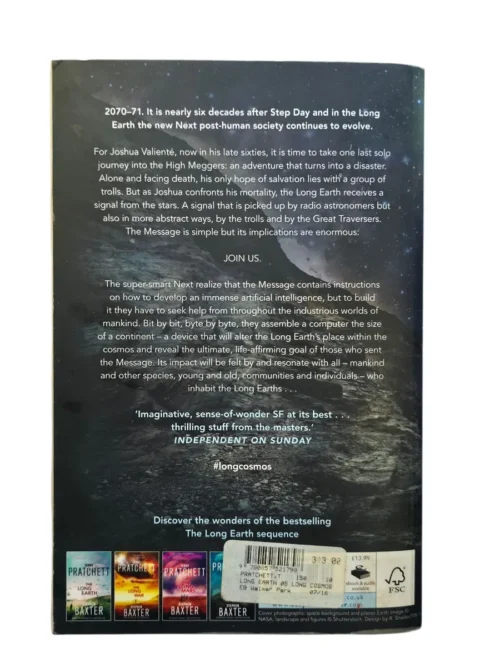 The Long Cosmos – Terry Pratchett & Stephen Baxter secondhand book