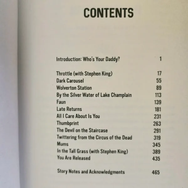 Full Throttle – Joe Hill secondhand book