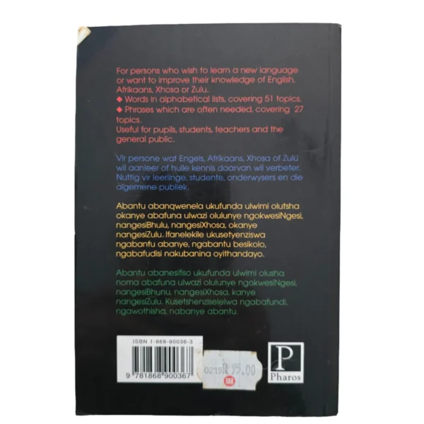 The English Afrikaans Xhosa Zulu Aid – Isabel Uys secondhand book