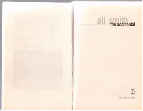 The Accidental — Ali Smith secondhand book