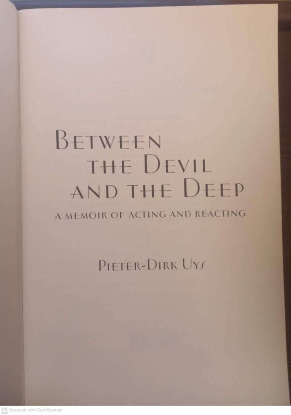 Between The Devil And The Deep – Pieter-Dirk Uys secondhand book