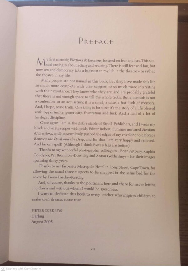 Between The Devil And The Deep – Pieter-Dirk Uys secondhand book