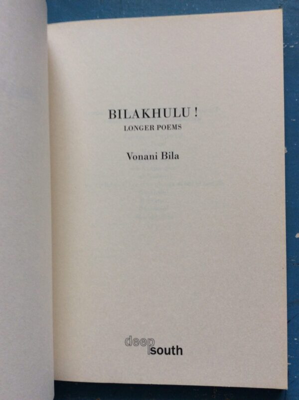 Bilakhulu! – Vonani Bila secondhand book