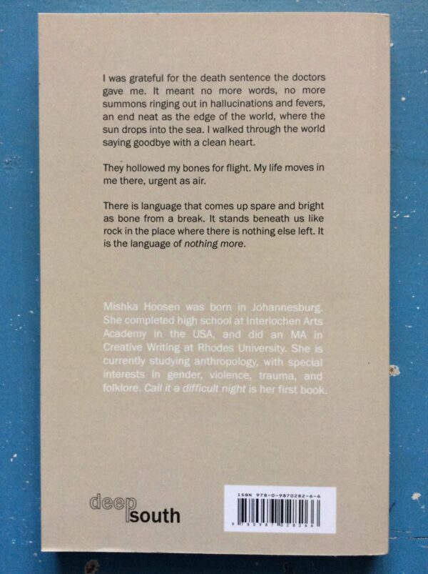 Call it a difficult night – Mishka Hoosen secondhand book