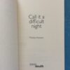 Call it a difficult night – Mishka Hoosen secondhand book