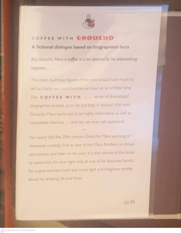 Coffee With Groucho — Simon Louvish secondhand book