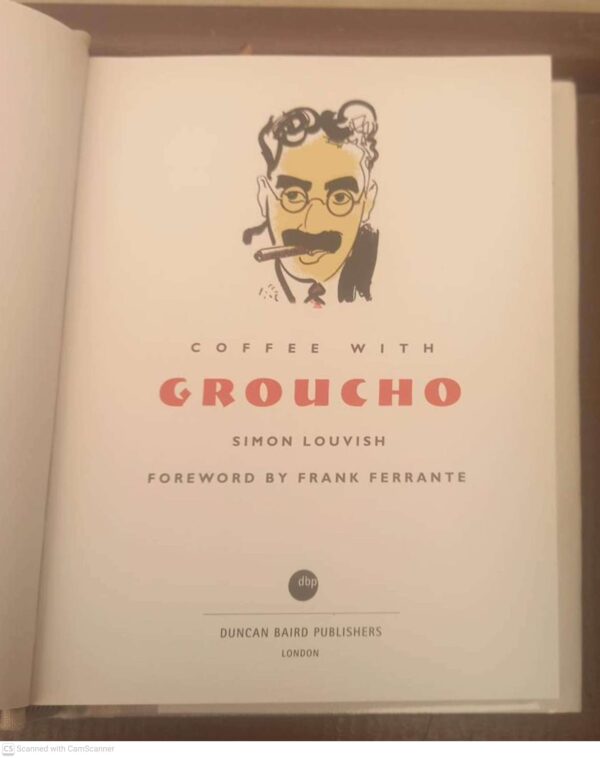 Coffee With Groucho — Simon Louvish secondhand book