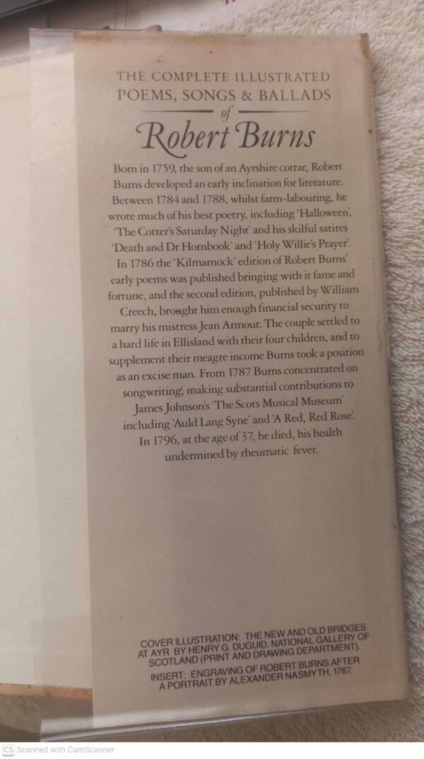 The Complete Illustrated Poems And Ballads Of Robert Burns secondhand book