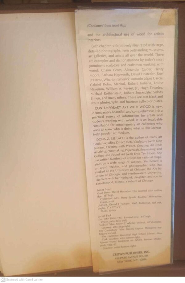 Contemporary Art with Wood4 Contemporary Art With Wood: Creative Techniques And Appreciation — Dona Z. Meilach secondhand book