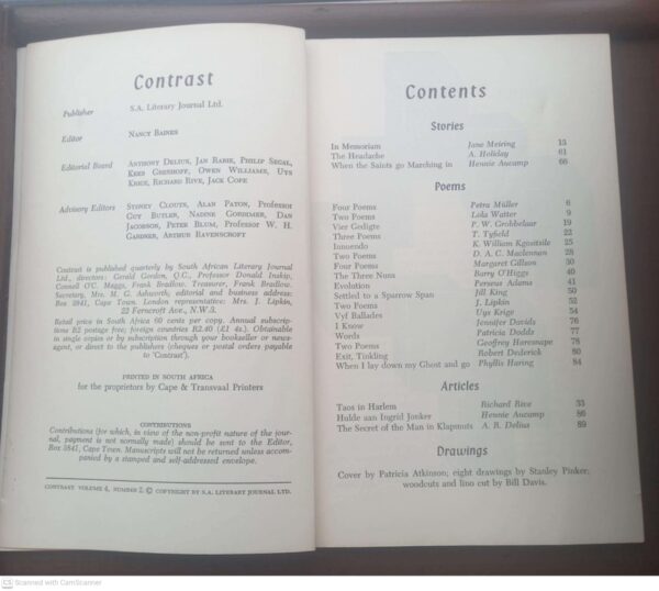 Contrast 14 – Vo 4, No 2, November 1966 secondhand book