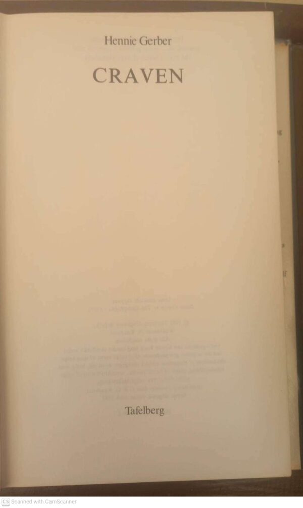 Craven — Hennie Gerber secondhand book