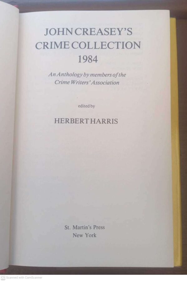 John Creasey’s Crime Collection 1984 – Herbert Harris secondhand book