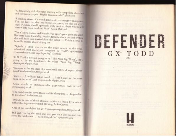 Defender: The Voices, Book 1 — G X Todd secondhand book