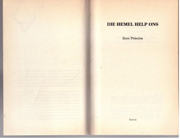Die Hemel help ons4 Die Hemel Help Ons — Koos Prinsloo secondhand book