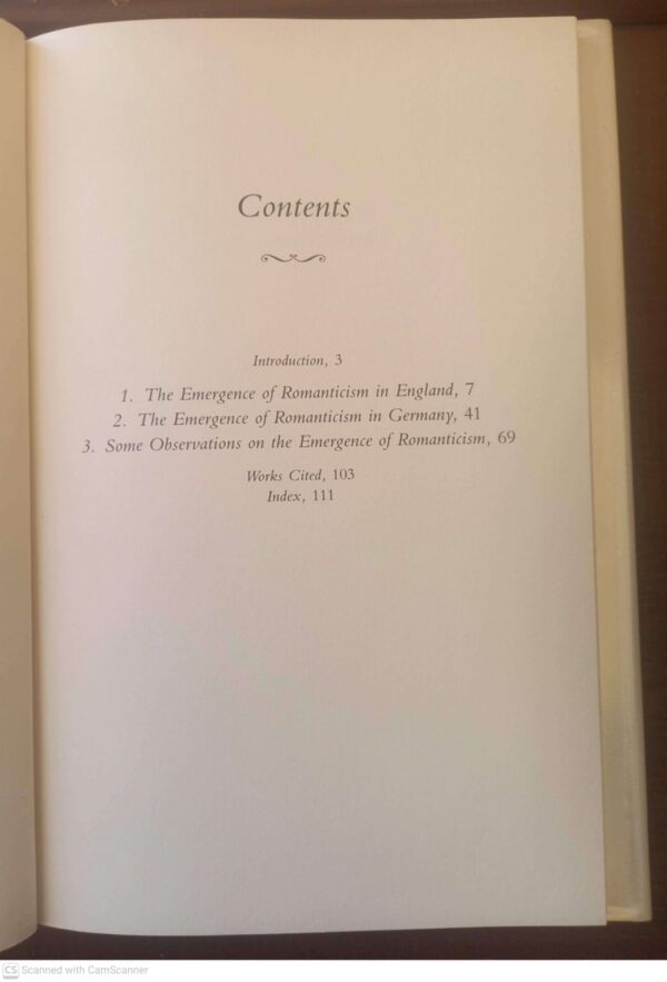 The Emergence Of Romanticism — Nicholas V. Riasanovsky secondhand book