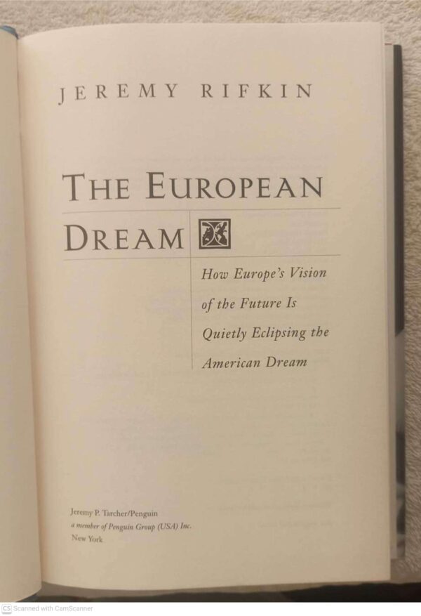 The European Dream — Jeremy Rifkin secondhand book