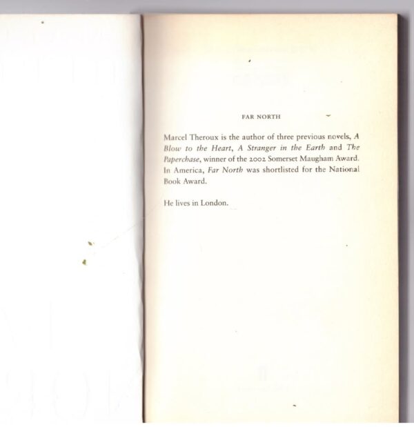 Far North — Marcel Theroux secondhand book