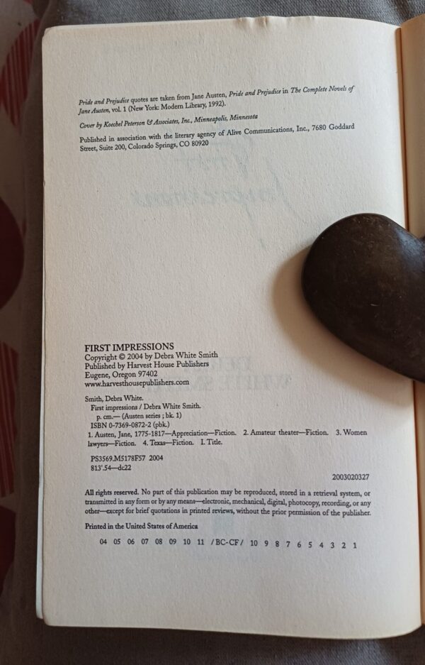 First Impressions – Debra White Smith secondhand book