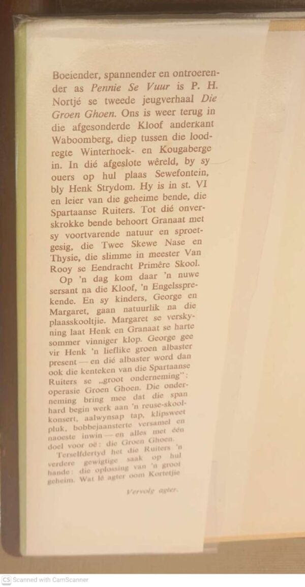 Die Groen Ghoen — P. H. Nortje secondhand book