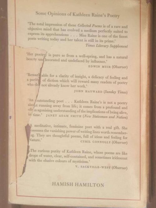 The Hollow Hill: And Other Poems, 1960-1964 — Kathleen Raine secondhand book