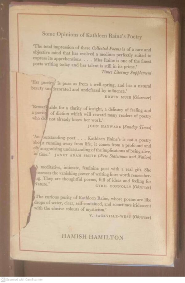 The Hollow Hill: And Other Poems, 1960-1964 — Kathleen Raine secondhand book