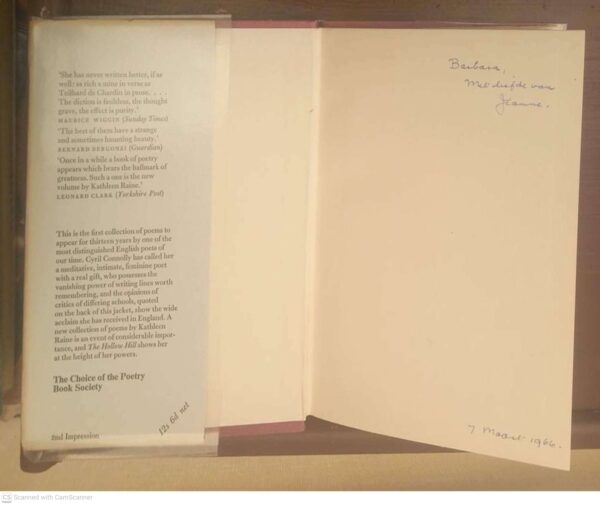 The Hollow Hill: And Other Poems, 1960-1964 — Kathleen Raine secondhand book