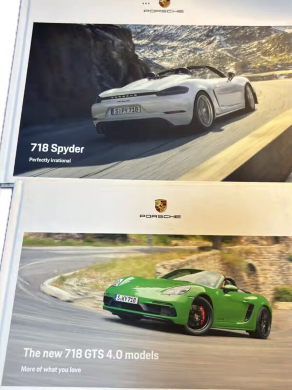 Porsche Books X2 | 718 Spyder & 78 GTS 4.0 Models secondhand book