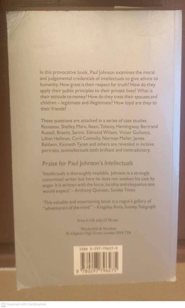 Intellectuals2 Intellectuals — Paul Johnson secondhand book