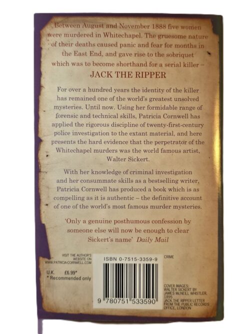 Portrait Of A Killer – Patricia Cornwell secondhand book