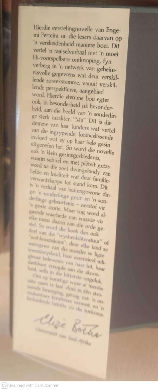 Die Jaar Toe My Ma Begin Sing Het — Engemi Ferreira secondhand book