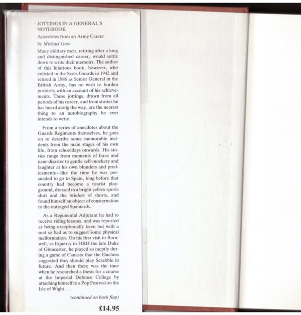 Jottings In A General’s Notebook — Michael Gow secondhand book