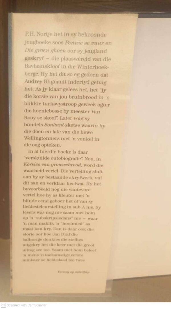 Korsies Van Growwebrood: Outobiografiese Vertelling — P.H. Nortjé secondhand book